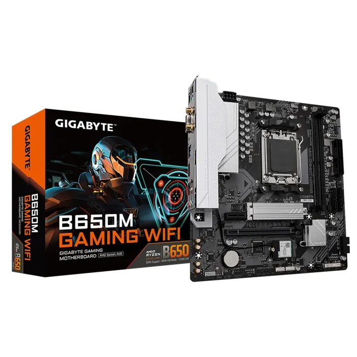 Gigabyte B650M GAMING WiFi Motherboard For AMD AM5 CPU - GA-B650M-GAMING-WIFI
