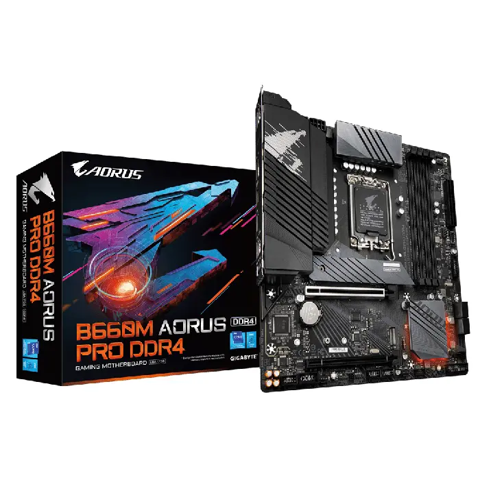 Gigabyte B660M Aorus Pro DDR4 Motherboard - RIG-GA-B660M-AORUS-PRO-DDR4