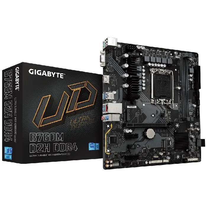Gigabyte B760M D2H DDR4 Motherboard - RIG-GA-B760M-D2H-DDR4