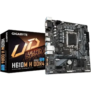 Gigabyte H610M H DDR4 Motherboard For Intel LGA 1700 CPU - GA-H610M-H-DDR4
