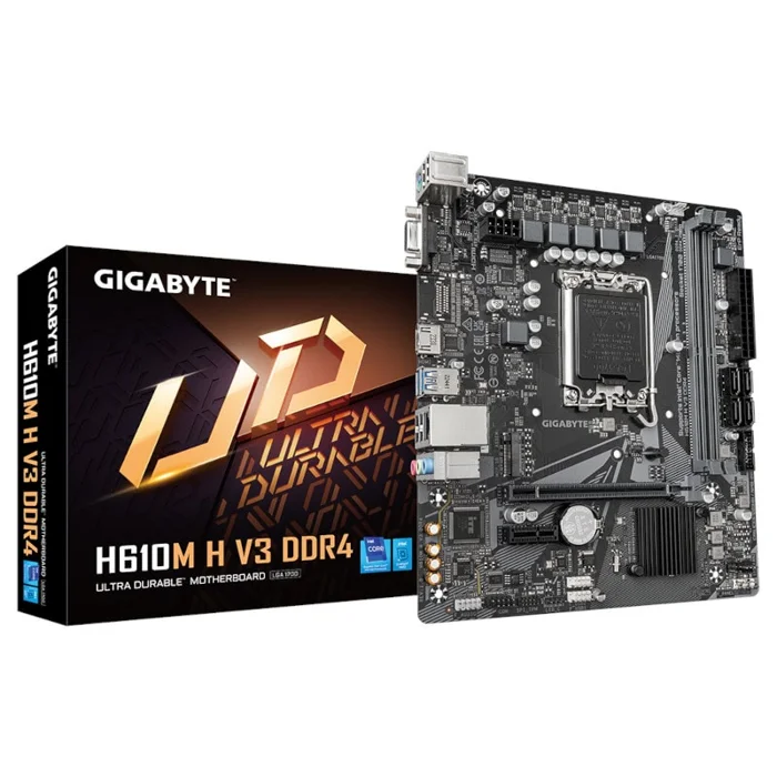 Gigabyte H610M H V3 DDR4 Motherboard For AMD AM4 CPU - RIG-GA-H610M-H-V3-DDR4