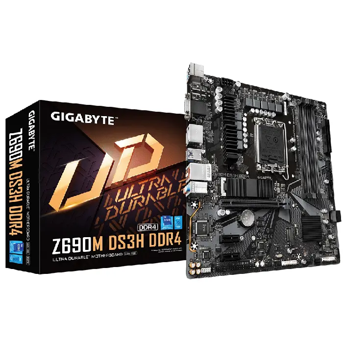 Gigabyte Z690M DS3H DDR4 LGA 1700 Motherboard - RIG-GA-Z690M-DS3H-DDR4