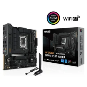 ASUS TUF GAMING B760M-PLUS WIFI II DDR5 Intel B760 LGA 1700 Raptor Lake mATX Desktop Motherboard - GAMING B760M-PLUS WIFI II