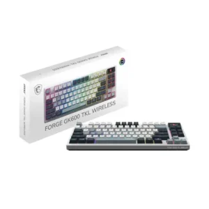 MSI FORGE GK600 Tenkeyless Sky Wireless Keyboard - GK600 TKL W SKY US