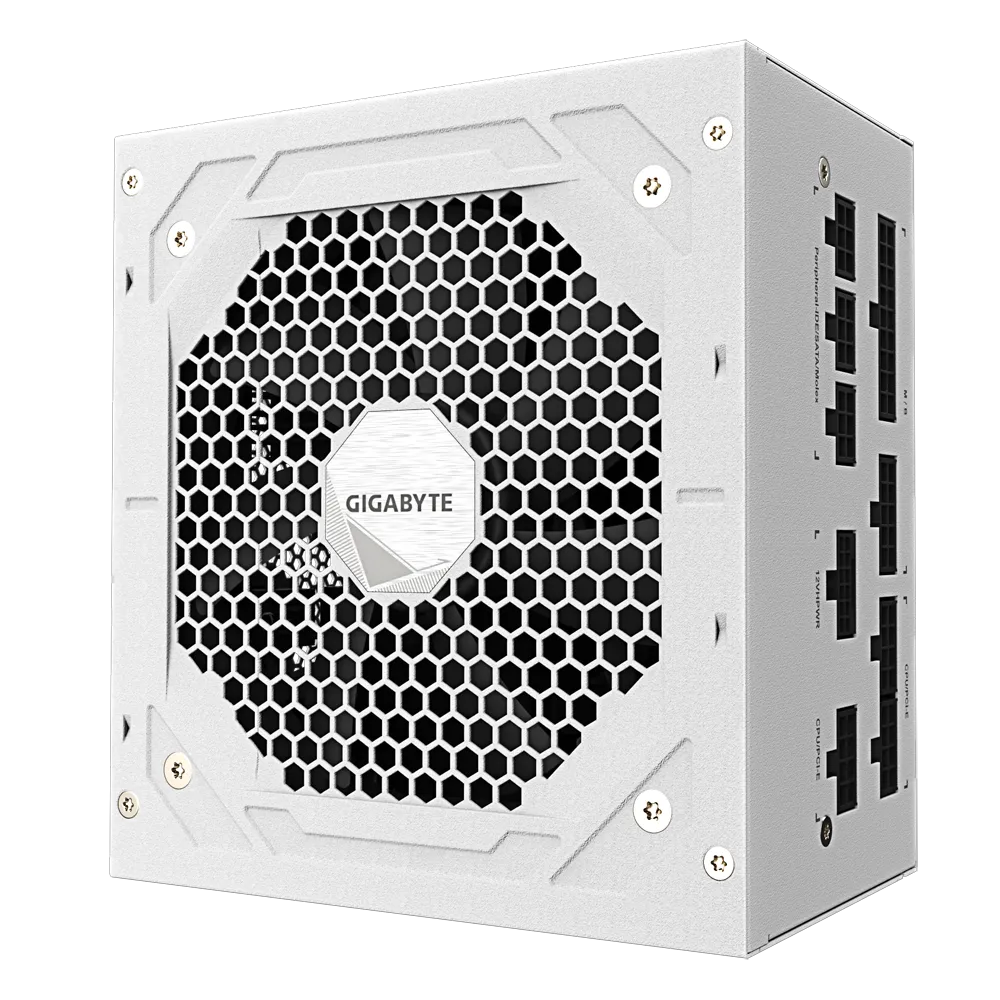850W Gigabyte Gold Modular Pro Gen5 Power Supply (PSU) - White