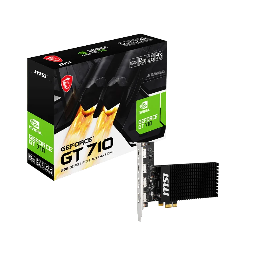 MSI GeForce GT 710 2GD3H 2GB Graphics Card (4x HDMI)