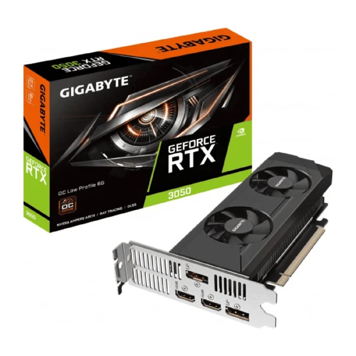Gigabyte GeForce LP RTX 3050 6GB GDDR6 Graphics Card - GV-N3050OC-6GL