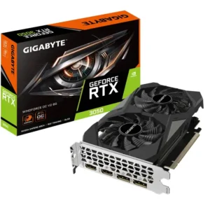 Gigabyte GeForce RTX 3050 WINDFORCE 2X OC 6GB Graphics Card - GV-N3050WF2OCV2-6GD
