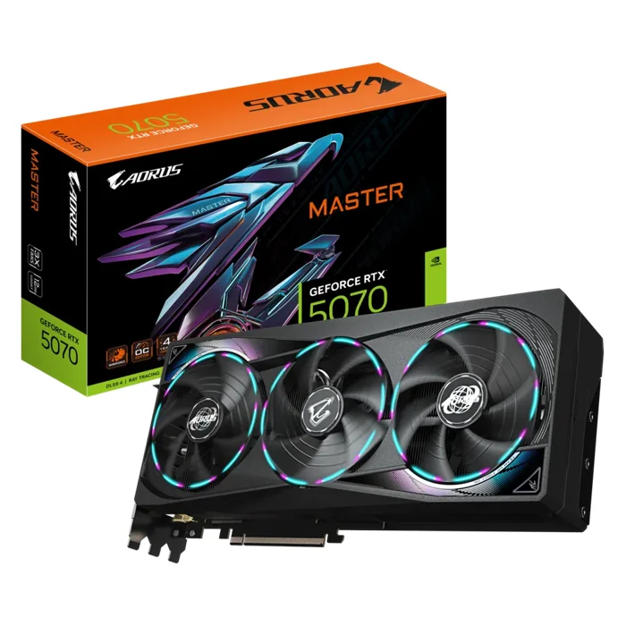 Gigabyte GeForce RTX 5070 AORUS MASTER 12GB Graphics Card - GV-N5070AORUS M-12GD