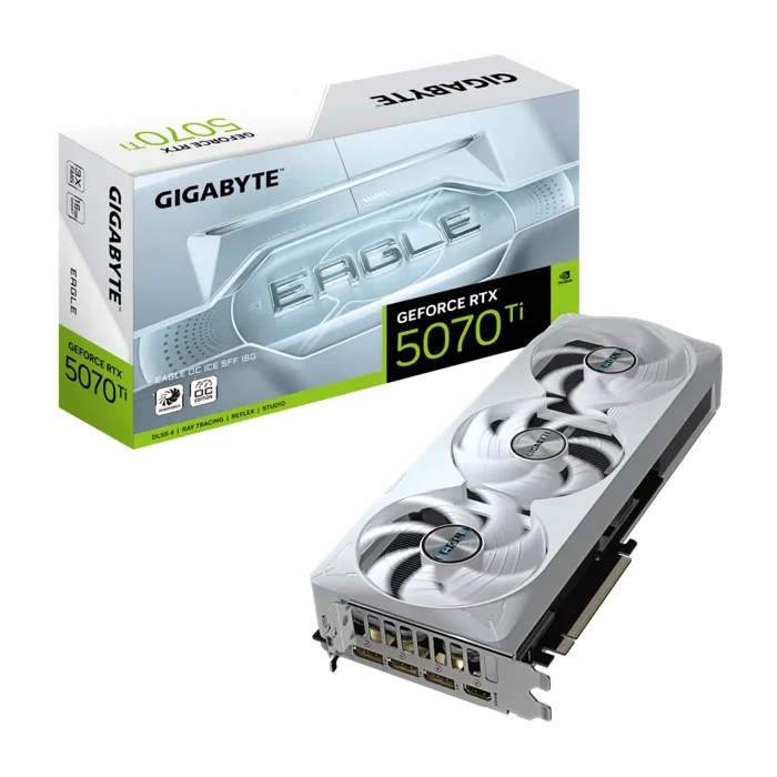 Gigabyte GeForce RTX 5070 Ti EAGLE OC ICE SFF 16GB Graphics Card - GV-N507TEAGLEOC ICE-16GD