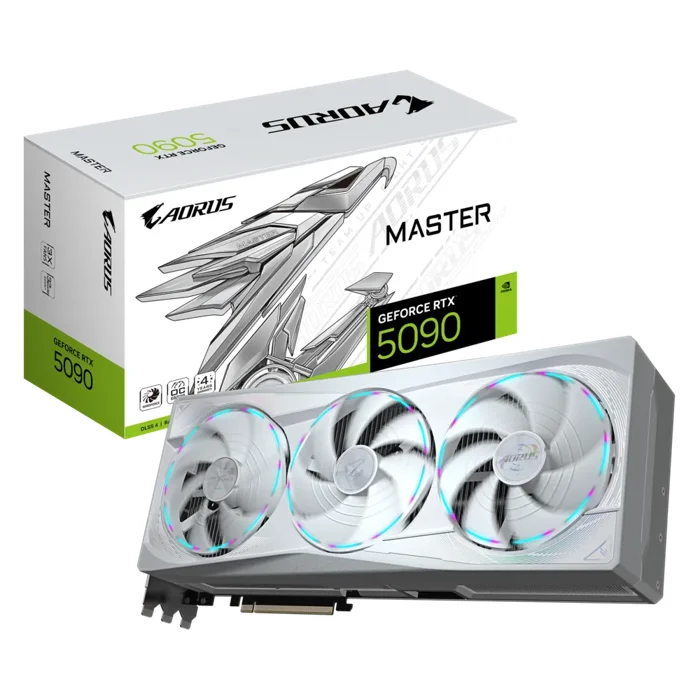 Gigabyte Geforce RTX 5090 AORUS MASTER ICE 32GB Graphics Card - GV-N5090AORUSM ICE-32GD