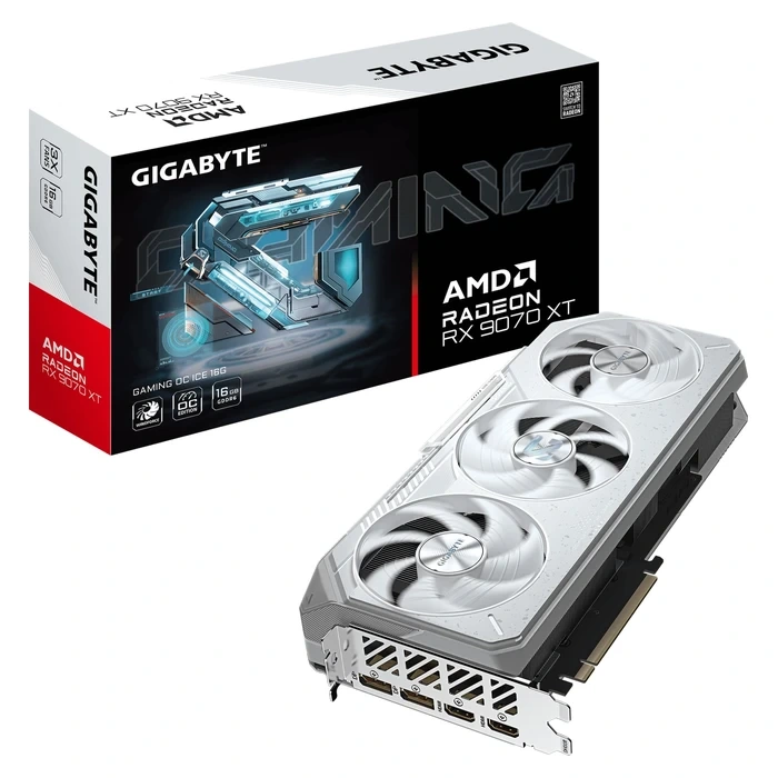 Gigabyte Radeon RX 9070 XT GAMING OC ICE Graphics Card
