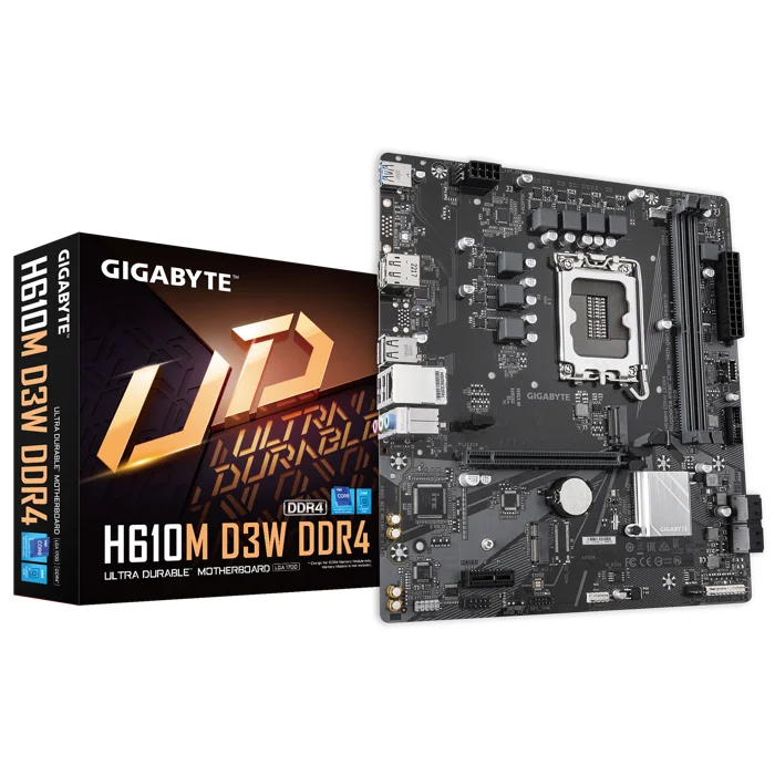 Gigabyte H610M D3W D4 LGA 1700 Motherboard - RIG-H610M D3W D4