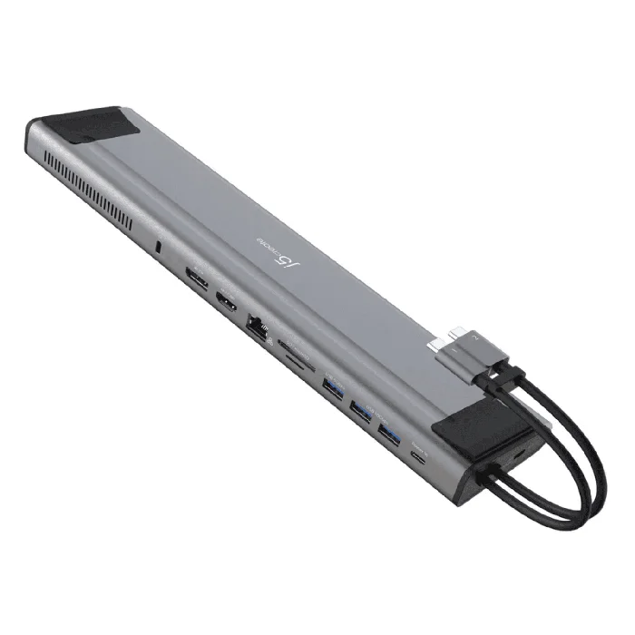 J5 Create JCD552 Dual Display 12-in-1 Docking Station - JCD552