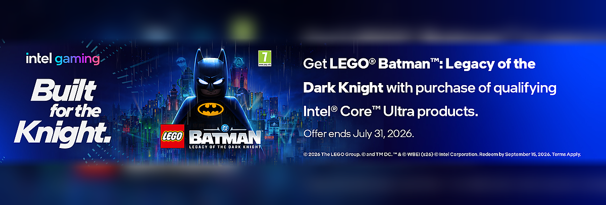 LEGO® Batman™: Legacy of the Dark Knight Intel Promotion Banner