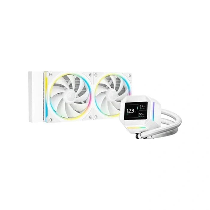 DeepCool LM240 ARGB 240mm AiO CPU Liquid Cooler - White