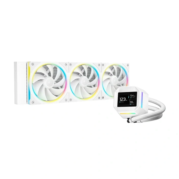 DeepCool LM360 ARGB 360mm AIO CPU Liquid Cooler - White