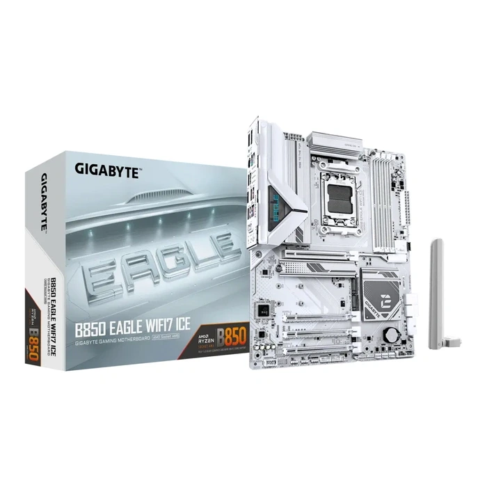 Gigabyte B850 EAGLE WiFi Motherboard For AMD AM5 CPU - White