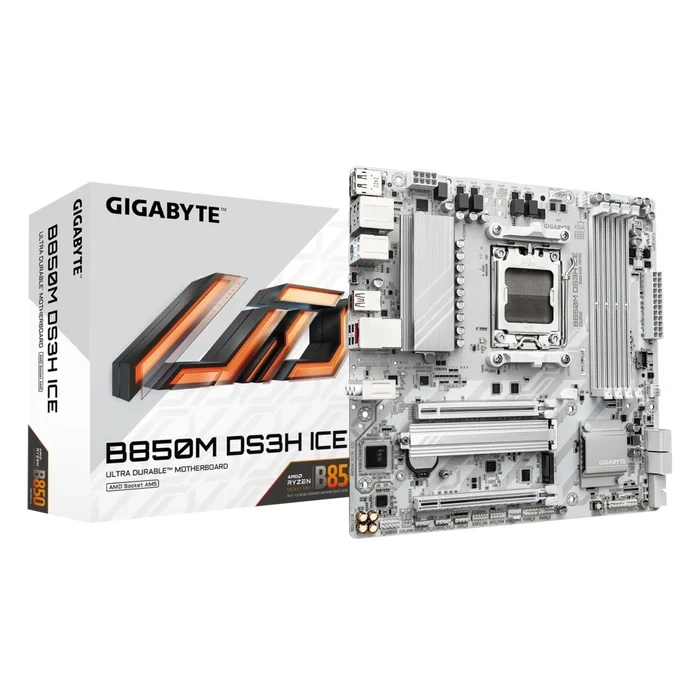 Gigabyte B850M DS3H Motherboard For AMD AM5 CPU - White