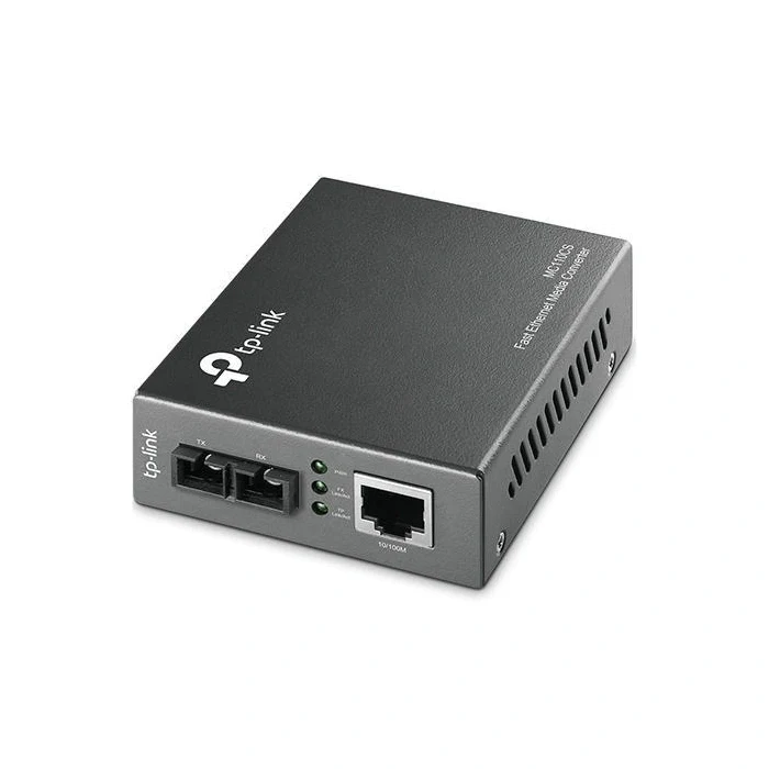 TP-Link MC110CS Omada Fast Ethernet RJ45 to Single-Mode SC Fiber Media Converter