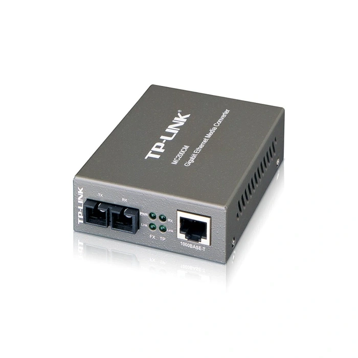 TP-Link MC200CM Omada Gigabit RJ45 to Multi-Mode SC Fiber Media Converter