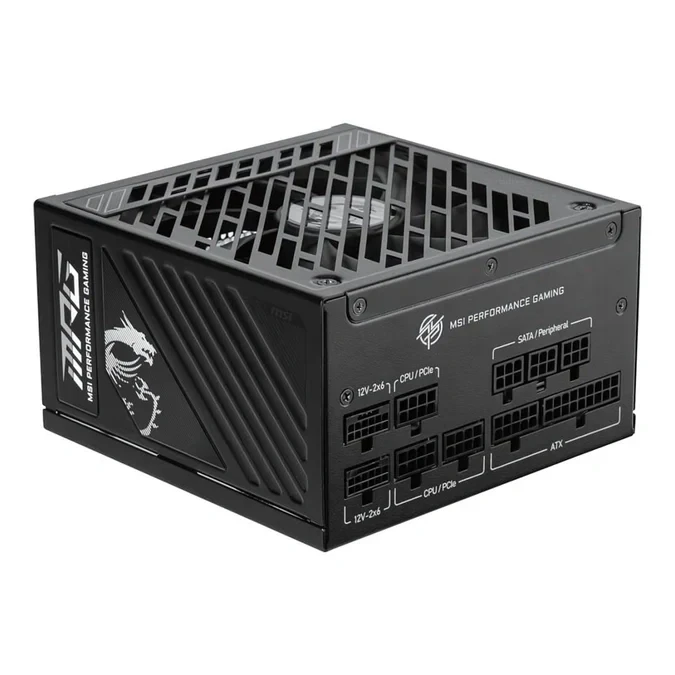 1000W MSI MPG A1000gs PCI-e 5 80 Plus Gold Modular Power Supply