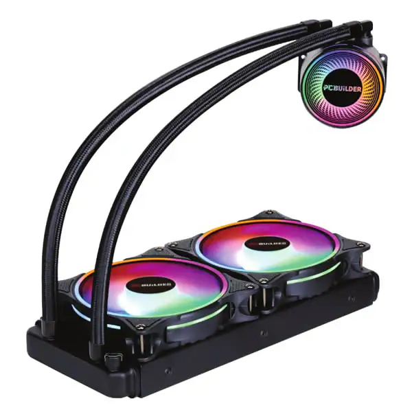 PCBuilder Hydro Chill 240mm ARGB AIO Liquid CPU Cooler - RIG-PCB-LC-HYDRO-C240