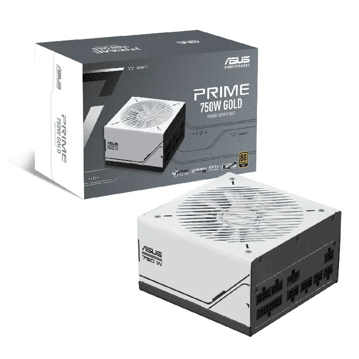 750W Asus Prime AP-750G Gold Fully Modular White Power Supply - RIG-PRIME AP-750G