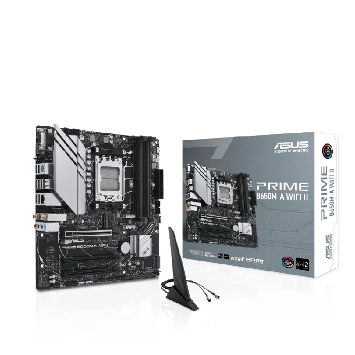 Asus PRIME B650M-A WiFi II AMD AM5 Motherboard - RIG-PRIME B650M-A WIFI II