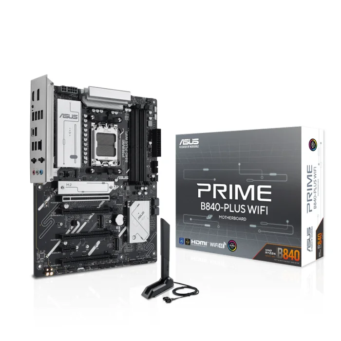 Asus PRIME B840M-PLUS-WIFI Motherboard For AMD AM5 CPU - PRIME-B840-PLUS-WIFI