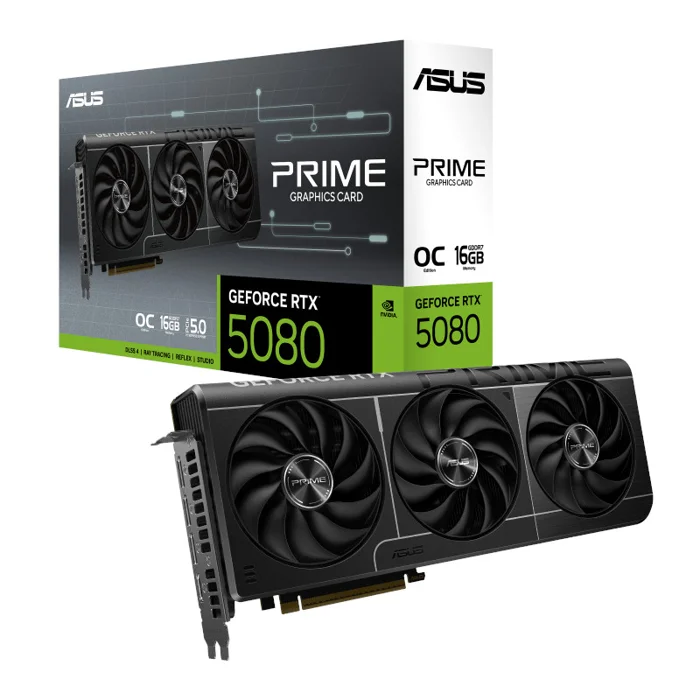 Asus GeForce RTX 5080 PRIME OC 16GB Graphics Card - PRIME-RTX5080-O16G