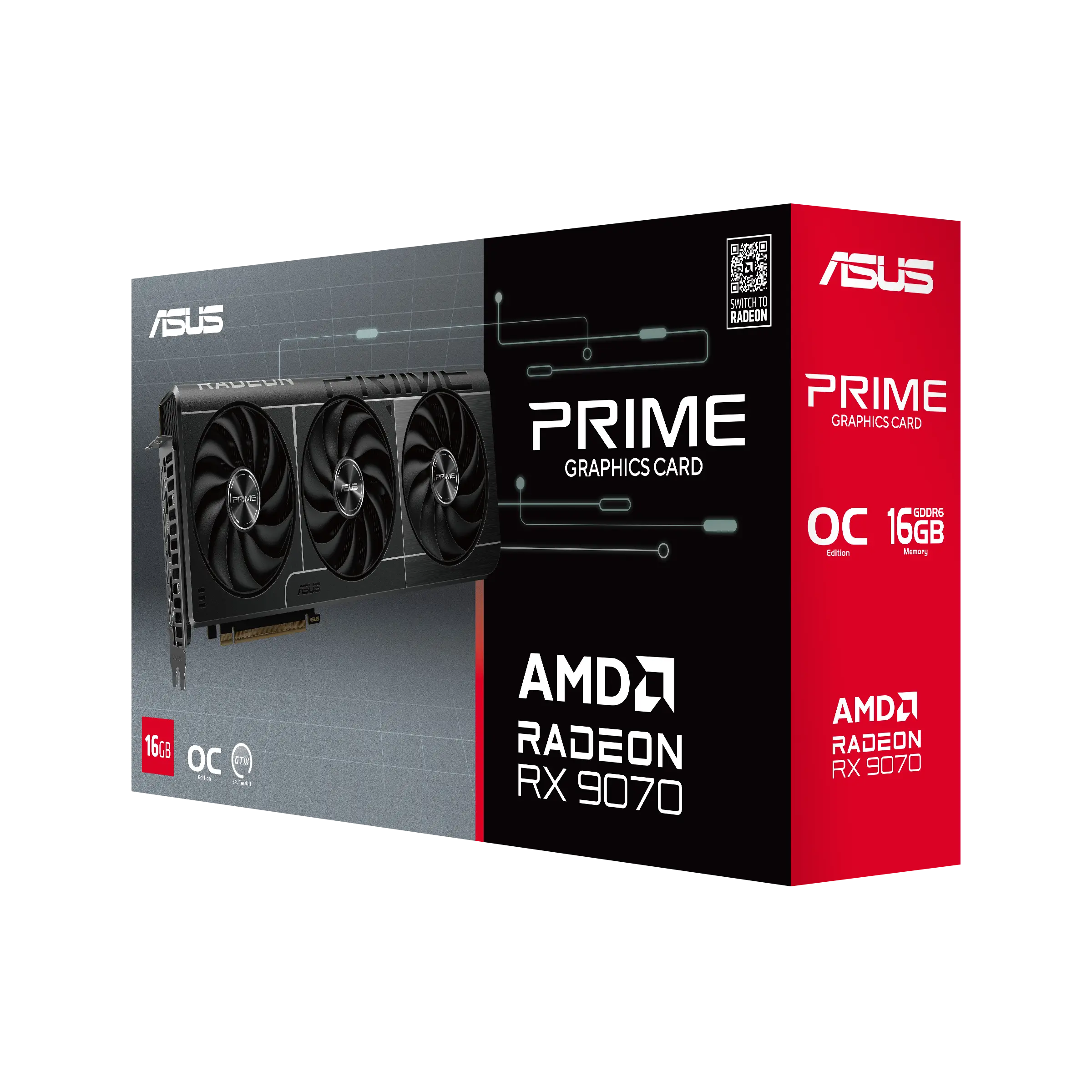 ASUS PRIME-RX9070-O16G-EVO 16GB Graphics Card