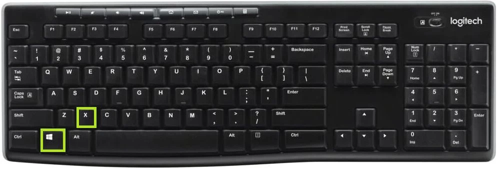 Press the Windows key + X and select Device Manager from the list.