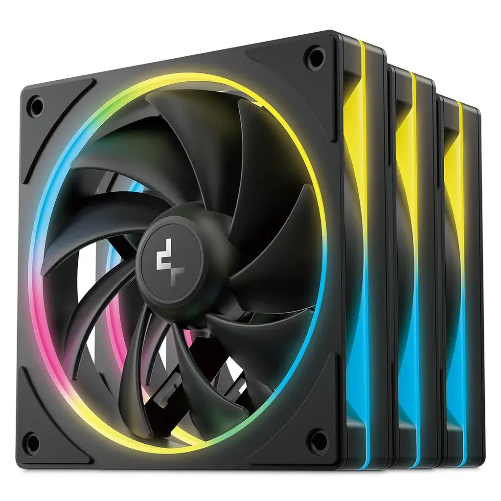 DeepCool FL12 3-in-1 ARGB 120mm Fan 3 Pack - Black