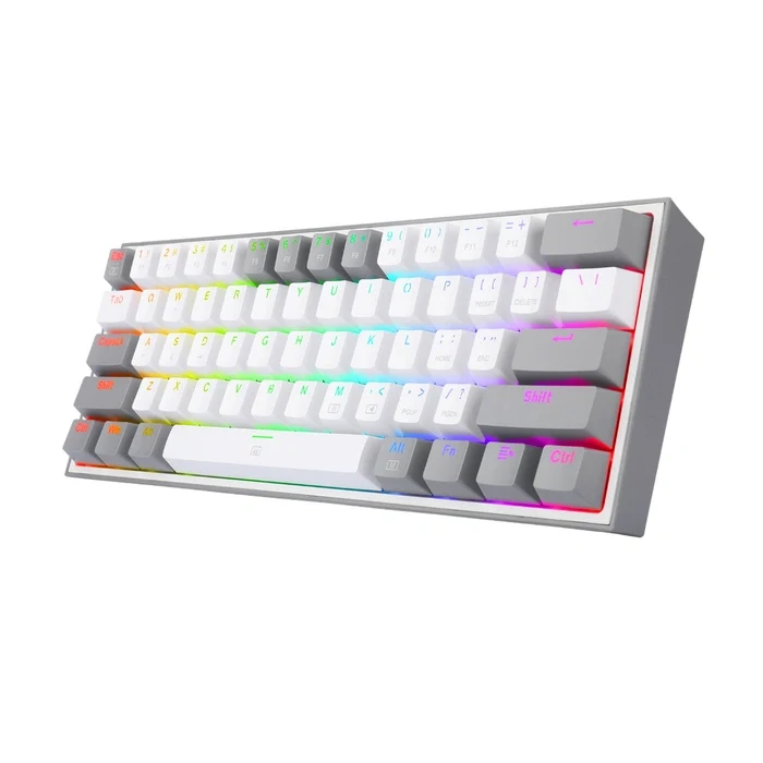 Redragon K617 FIZZ White/Grey 60% Wired RGB Gaming Keyboard