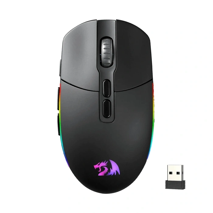 Redragon M719 Pro INVADER 10000DPI 2.4GHz Wireless Gaming Mouse - Black
