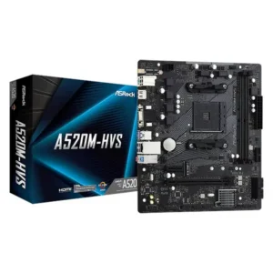 ASRock A520M-HVS Motherboard For AMD AM4 CPU - A520M-HVS