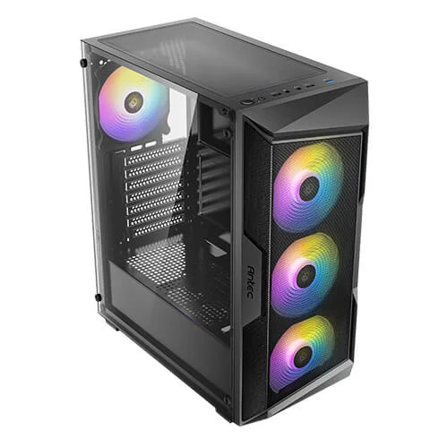 Antec AX61 ELITE ARGB Windowed Tempered Glass Black Mesh ATX Mid-Tower Desktop Chassis - RIG-AX61 ELITE