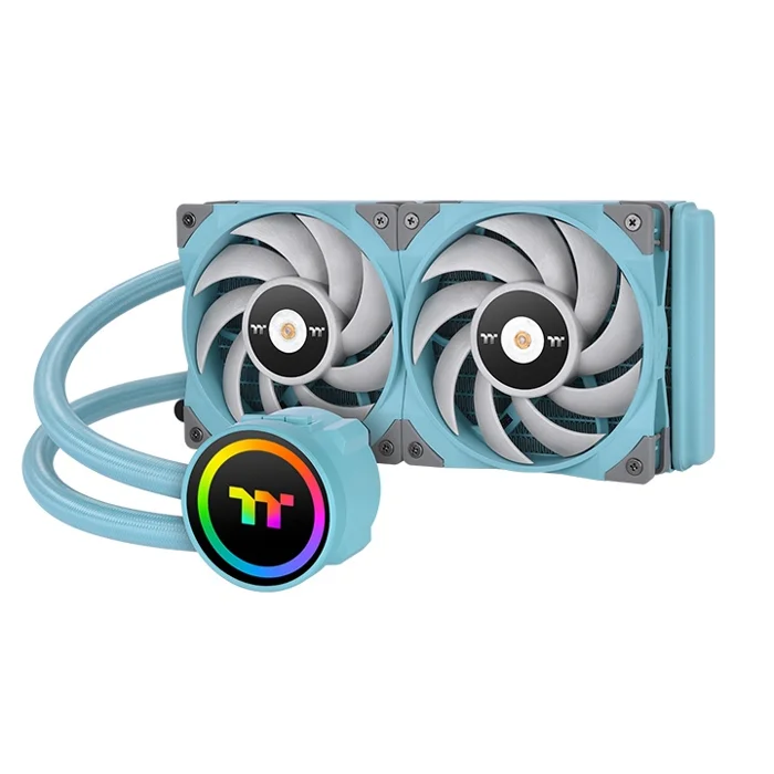 Thermaltake ToughLiquid 240 ARGB Sync Turquoise All-in-One Liquid Cooler - RIG-CL-W319-PL12TQ-A