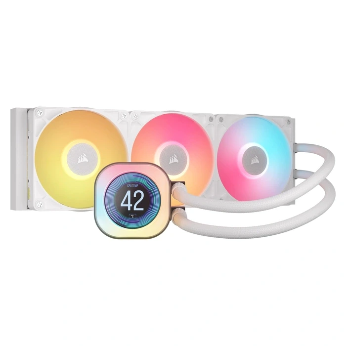 Corsair iCUE Link Titan 360RX LCD AIO Liquid CPU Cooler - White - Build product