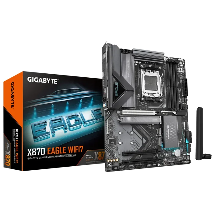 Gigabyte X870 EAGLE WIFI7 AMD Ryzen Socket AM5 ATX Motherboard - RIG-GA-X870-EAGLE-WIFI7