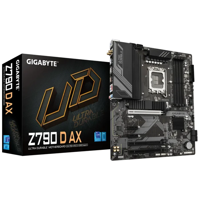 Gigabyte Z790 D AX DDR5 Intel Z790 LGA 1700 Raptor Lake Refresh ATX Desktop Motherboard - RIG-GA-Z790D-AX