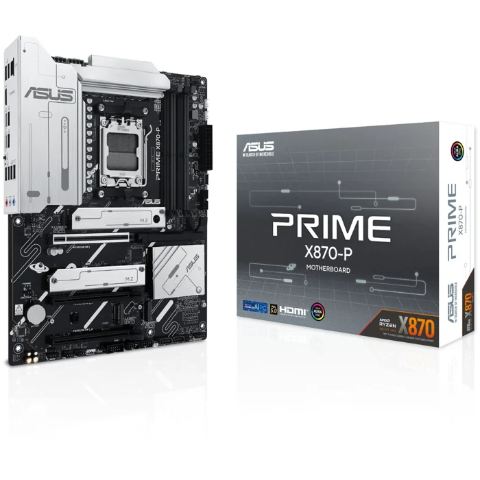 ASUS Prime X870-P AMD X870 Ryzen Socket AM5 ATX Desktop Motherboard - RIG-PRIME X870-P