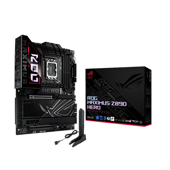 Asus ROG MAXIMUS Z890 HERO Motherboard For Intel LGA 1851 CPU - RIG-ROG MAXIMUS Z890 HERO