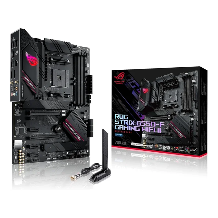 ASUS ROG STRIX B550-F GAMING WIFI II AMD B550 Socket AM4 ATX Desktop Motherboard - RIG-ROG STRIX B550-F GAMING W