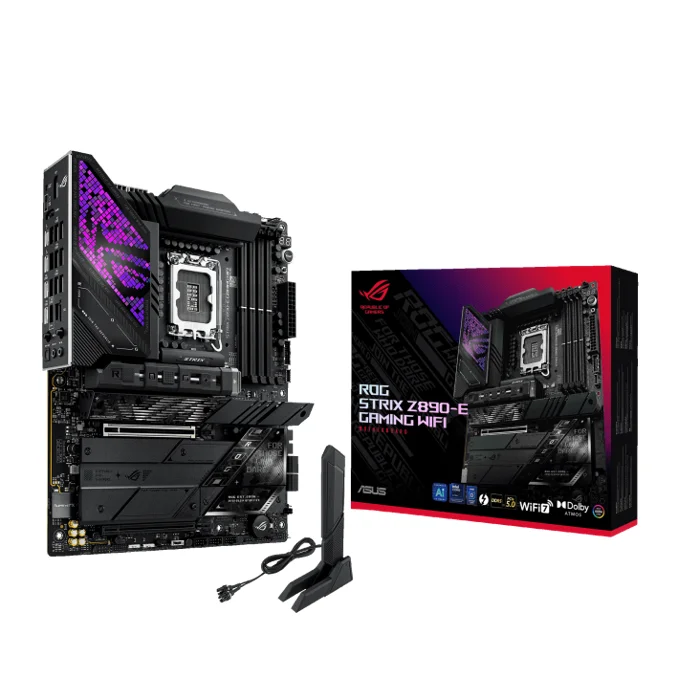 Asus ROG STRIX Z890-E GAMING WiFi Motherboard For Intel LGA 1851 CPU - RIG-STRIX Z890-E GAMING WIFI