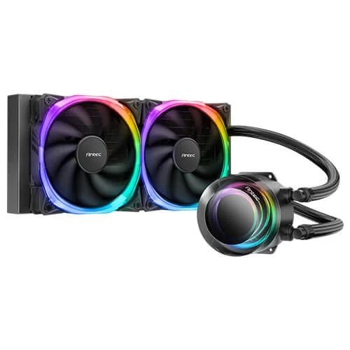Antec Vortex 240 ARGB CPU Liquid Cooler Black - RIG-VORTEX 240 ARGB