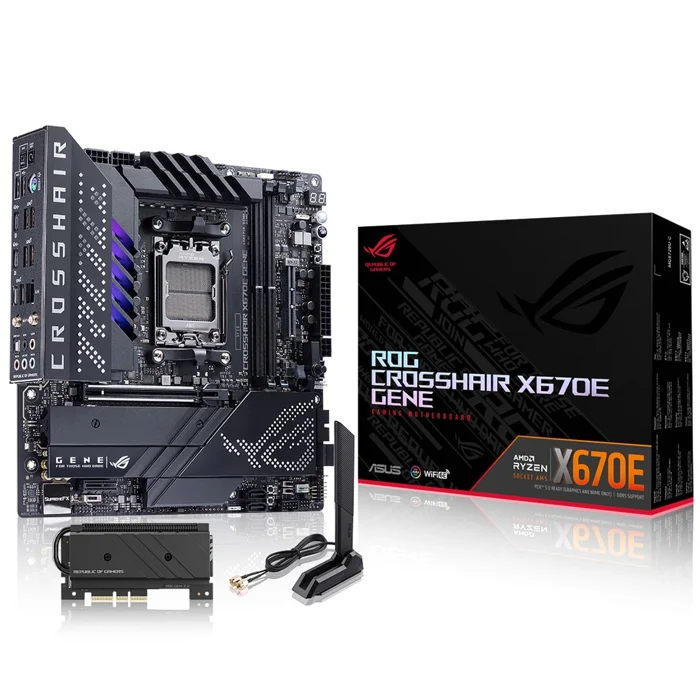 Asus ROG Crosshair X670E Gene Motherboard For AMD AM5 CPU - ROG CROSSHAIR X670E GENE