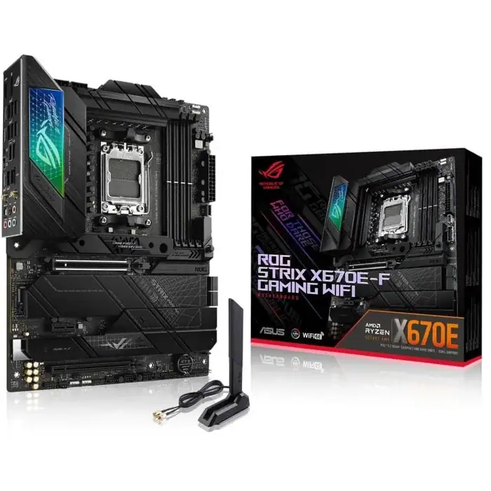 Asus ROG STRIX X670E-F Gaming WiFi AMD AM5 Motherboard - RIG-ROG STRIX X670E-F GAM WIF