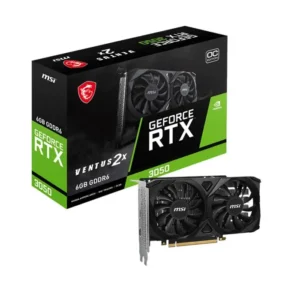 MSI GeForce RTX 3050 VENTUS 2X OC 6GB Graphics Card - RTX 3050 VENTUS 2X 6G OC